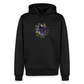 Athletics Ready To Run Color Splash - Männer Premium Bio Hoodie - Schwarz - Vorne - Nico (187cm)