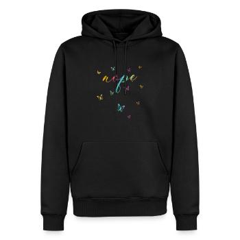 Nope - Einfach mal Nein sagen! - Männer Premium Bio Hoodie - Schwarz - Vorne - Nico (187cm)