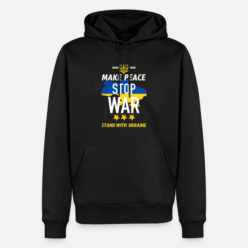 Make peace Stop War - Sweat à capuche Premium bio Homme - noir