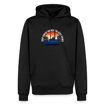La croisière en bateau apporte la meilleure vue Kreuzfahrt - Sweat à capuche Premium bio Homme - noir - Devant - Nico (187cm)