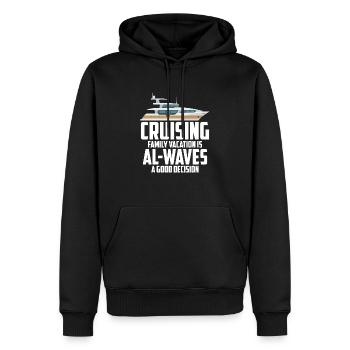 Cruising Vacation Is Al-waves A Good Decision - Männer Premium Bio Hoodie - Schwarz - Vorne - Nico (187cm)