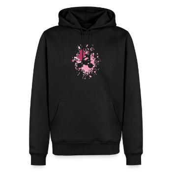 Motocross Biker Color Splash - Sweat à capuche Premium bio Homme - noir - Devant - Nico (187cm)
