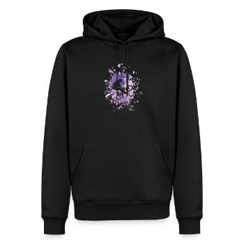 Vélo Astuces Color Splash - Sweat à capuche Premium bio Homme - noir - Devant - Nico (187cm)