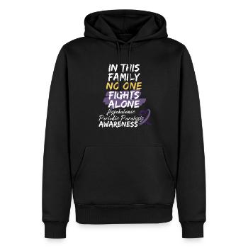 Krieger Hypokaliämische periodische Lähmung Bewusstsein - Männer Premium Bio Hoodie - Schwarz - Vorne - Nico (187cm)