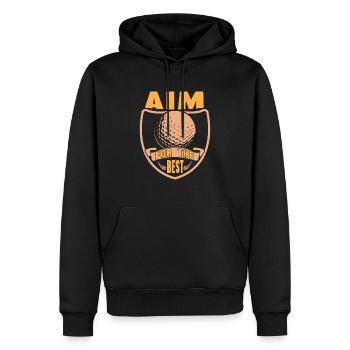 Visez les meilleurs designs de golf impressionnants présents - Sweat à capuche Premium bio Homme - noir - Devant - Nico (187cm)