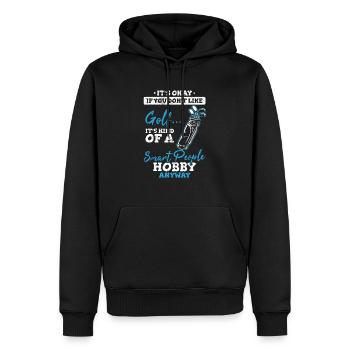 Golf Smart People Hobby Drôle Amateur de golf Prendre sa retraite - Sweat à capuche Premium bio Homme - noir - Devant - Nico (187cm)