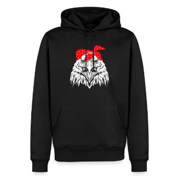 Aigle - Sweat à capuche Premium bio Homme - noir - Devant - Nico (187cm)
