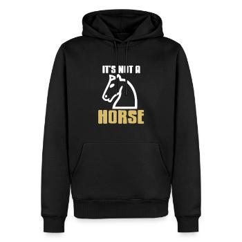 I'm Not A Horse Cool Funny Chess T-Shirt Present - Männer Premium Bio Hoodie - Schwarz - Vorne - Nico (187cm)