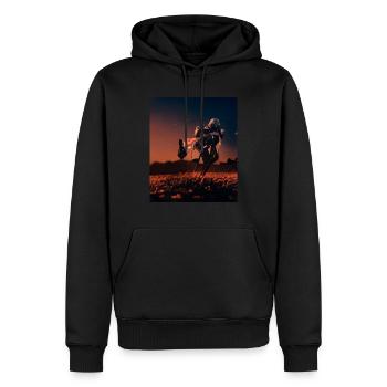 great ART on great PEOPLE - Männer Premium Bio Hoodie - Schwarz - Vorne - Nico (187cm)