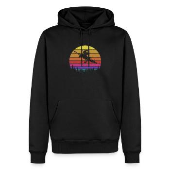 Fliegender Hexenbesen Air Funny Halloween Hexen - Männer Premium Bio Hoodie - Schwarz - Vorne - Nico (187cm)