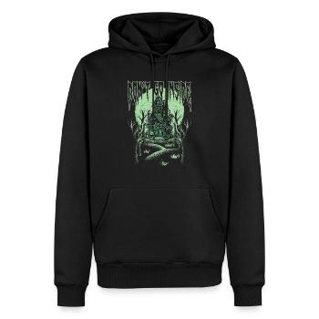 Don't Go Inside Halloween Costume Funny Scary Haun - Men’s Premium Organic Hoodie - black - Front - Nico (187cm)