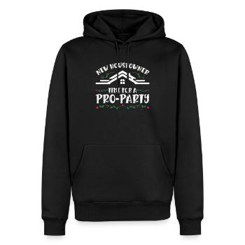 Neuer Hausbesitzer Zeit Für Eine Pro-Party - Männer Premium Bio Hoodie - Schwarz - Vorne - Nico (187cm)