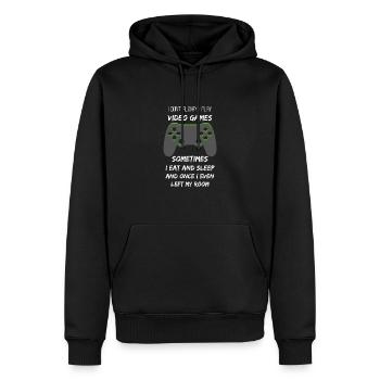 Cute I Don't Always Play Video Games Funny Gamer - Men’s Premium Organic Hoodie - black - Front - Nico (187cm)