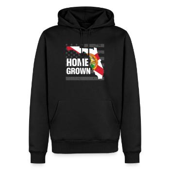 Florida Homegrown American Flag - Men’s Premium Organic Hoodie - black - Front - Nico (187cm)