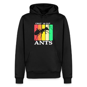 Rétro Vintage Crazy About ANTS T-Shirt génial - Sweat à capuche Premium bio Homme - noir - Devant - Nico (187cm)