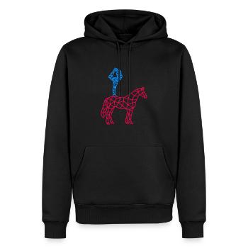 Voltigieren Pferd Reiterin Voltigierer - Männer Premium Bio Hoodie - Schwarz - Vorne - Nico (187cm)
