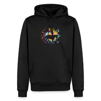Voltigieren Pferd Reiterin Voltigierer - Männer Premium Bio Hoodie - Schwarz - Vorne - Nico (187cm)