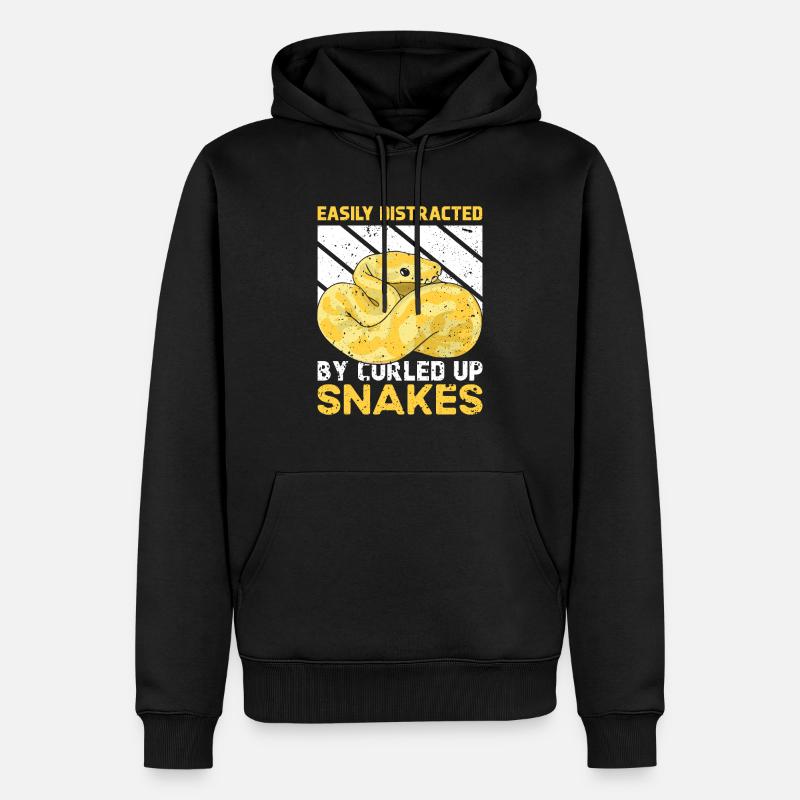 Banana Ball Python Spruch - Männer Premium Bio Hoodie - Schwarz