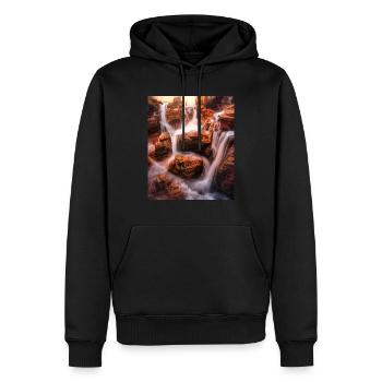 great ART on great PEOPLE - Männer Premium Bio Hoodie - Schwarz - Vorne - Nico (187cm)