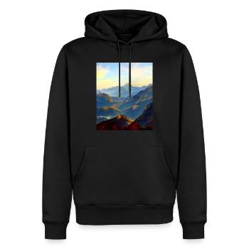 great ART on great PEOPLE - Männer Premium Bio Hoodie - Schwarz - Vorne - Nico (187cm)