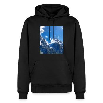 great ART on great PEOPLE - Männer Premium Bio Hoodie - Schwarz - Vorne - Nico (187cm)