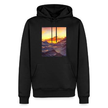 great ART on great PEOPLE - Männer Premium Bio Hoodie - Schwarz - Vorne - Nico (187cm)
