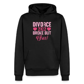 Witziges Scheidungsgeschenk Sarkastische Scheidung - Männer Premium Bio Hoodie - Schwarz - Vorne - Nico (187cm)