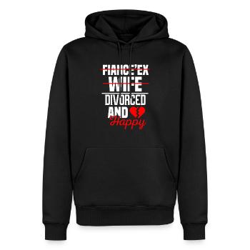 Witziges Scheidungsgeschenk Sarkastische Scheidung - Männer Premium Bio Hoodie - Schwarz - Vorne - Nico (187cm)