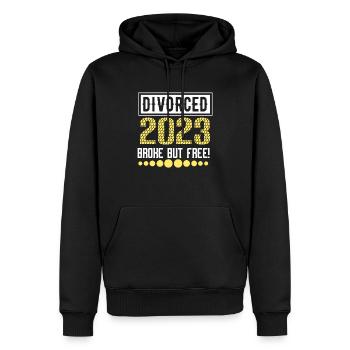 Witziges Scheidungsgeschenk Sarkastische Scheidung - Männer Premium Bio Hoodie - Schwarz - Vorne - Nico (187cm)