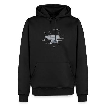 Schmied Schmiede Amboss Metallbauer Metall - Männer Premium Bio Hoodie - Schwarz - Vorne - Nico (187cm)