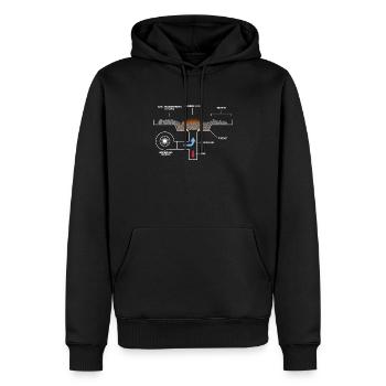Schmied Schmiede Amboss Metallbauer Metall - Männer Premium Bio Hoodie - Schwarz - Vorne - Nico (187cm)