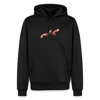 Schmied Schmiede Amboss Metallbauer Metall - Männer Premium Bio Hoodie - Schwarz - Vorne - Nico (187cm)
