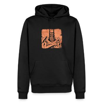 Schmied Schmiede Amboss Metallbauer Metall - Männer Premium Bio Hoodie - Schwarz - Vorne - Nico (187cm)