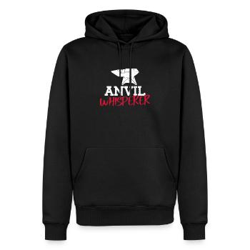 Ambossflüsterer - Schmied Schmiede Metall - Männer Premium Bio Hoodie - Schwarz - Vorne - Nico (187cm)
