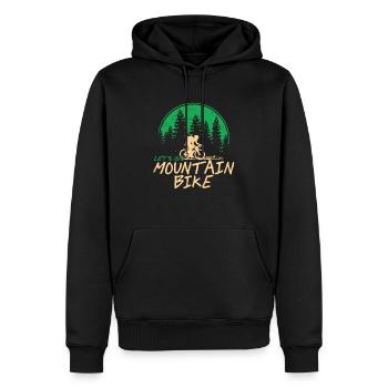 Let's Go Mountain Bike Retro Biking T-Shirt - Männer Premium Bio Hoodie - Schwarz - Vorne - Nico (187cm)