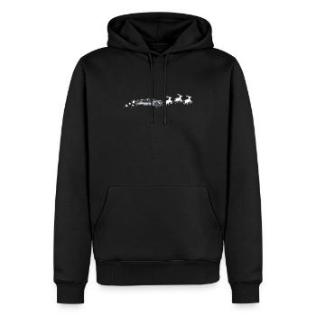 Limousine Weihnachtsmann Weihnachtsschlitten - - Männer Premium Bio Hoodie - Schwarz - Vorne - Nico (187cm)
