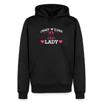 Schweißer Frau Schweißen Handwerker Metallbauer - Männer Premium Bio Hoodie - Schwarz - Vorne - Nico (187cm)