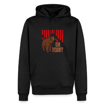 Oh Yeah? Funny Bear Market Cycle Investor Tee - Männer Premium Bio Hoodie - Schwarz - Vorne - Nico (187cm)