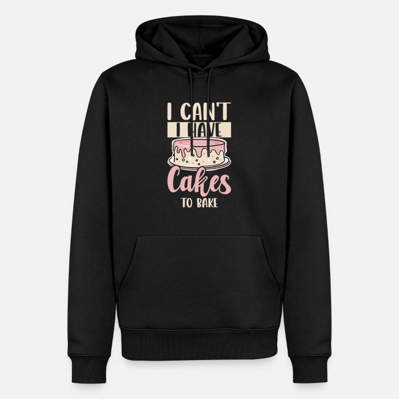 Cuisson gâteau Boulanger Confiseur - Sweat à capuche Premium bio Homme - noir