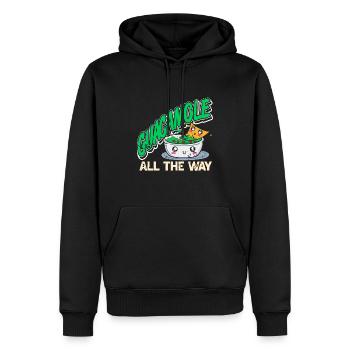 Guacamole Tout le chemin Rétro Cool Guac Amateurs - Sweat à capuche Premium bio Homme - noir - Devant - Nico (187cm)