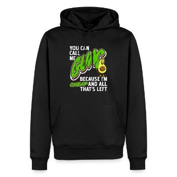 You Can Call Me Guac Because I'm Cheap & All Funny - Männer Premium Bio Hoodie - Schwarz - Vorne - Nico (187cm)