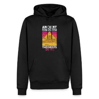 Ancien astronaute Mythologie égyptienne Ancienne - Sweat à capuche Premium bio Homme - noir - Devant - Nico (187cm)
