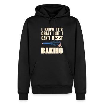 Je sais que c’est fou mais je ne peux pas résister à la cuisson drôle - Sweat à capuche Premium bio Homme - noir - Devant - Nico (187cm)