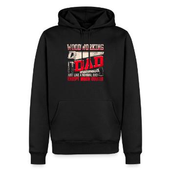 Holzfäller Forstwart Vater - Männer Premium Bio Hoodie - Schwarz - Vorne - Nico (187cm)