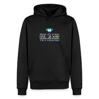 Schwuler Bräutigam Homosexuell Hochzeit Schwul - Männer Premium Bio Hoodie - Schwarz - Vorne - Nico (187cm)