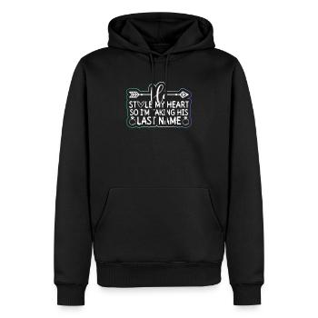 Schwuler Bräutigam Homosexuell Hochzeit Schwul - Männer Premium Bio Hoodie - Schwarz - Vorne - Nico (187cm)