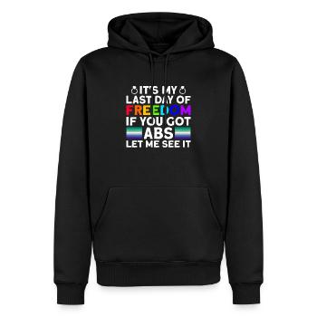 Schwuler Bräutigam Homosexuell Hochzeit Schwul - Männer Premium Bio Hoodie - Schwarz - Vorne - Nico (187cm)
