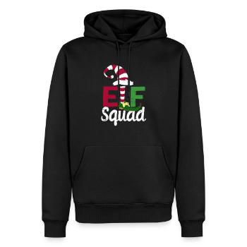 Funny Elves Family Christmas Matching Xmas - Men’s Premium Organic Hoodie - black - Front - Nico (187cm)
