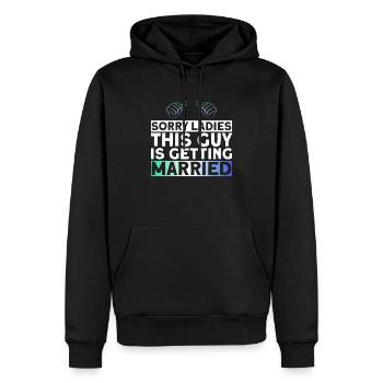 Schwuler Bräutigam Homosexuell Hochzeit Schwul - Männer Premium Bio Hoodie - Schwarz - Vorne - Nico (187cm)