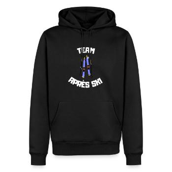 Équipe Apres Ski - Sweat à capuche Premium bio Homme - noir - Devant - Nico (187cm)